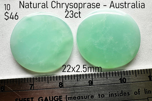 Chrysoprase - Natural - Australia - 23ct total