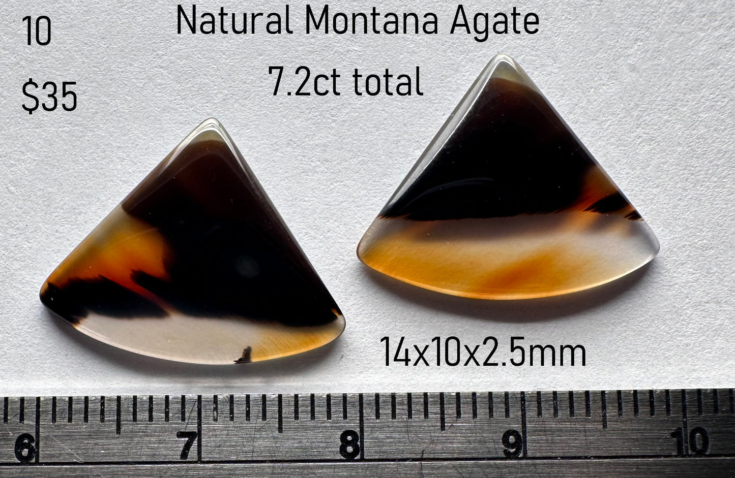 Agate - Natural - Montana - 7.2ct total