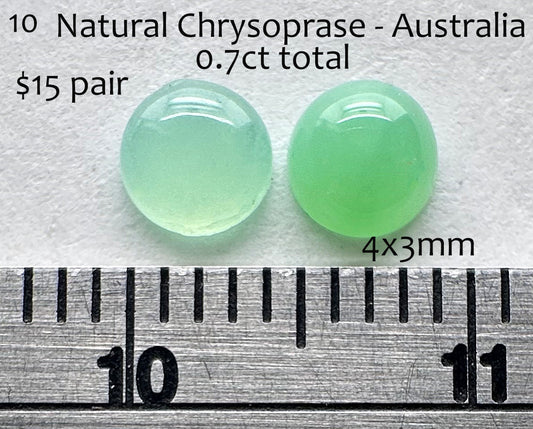 Chrysoprase - Natural - Australia - 0.7ct total