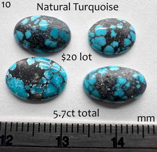 Turquoise - Natural - USA - 5.7ct total