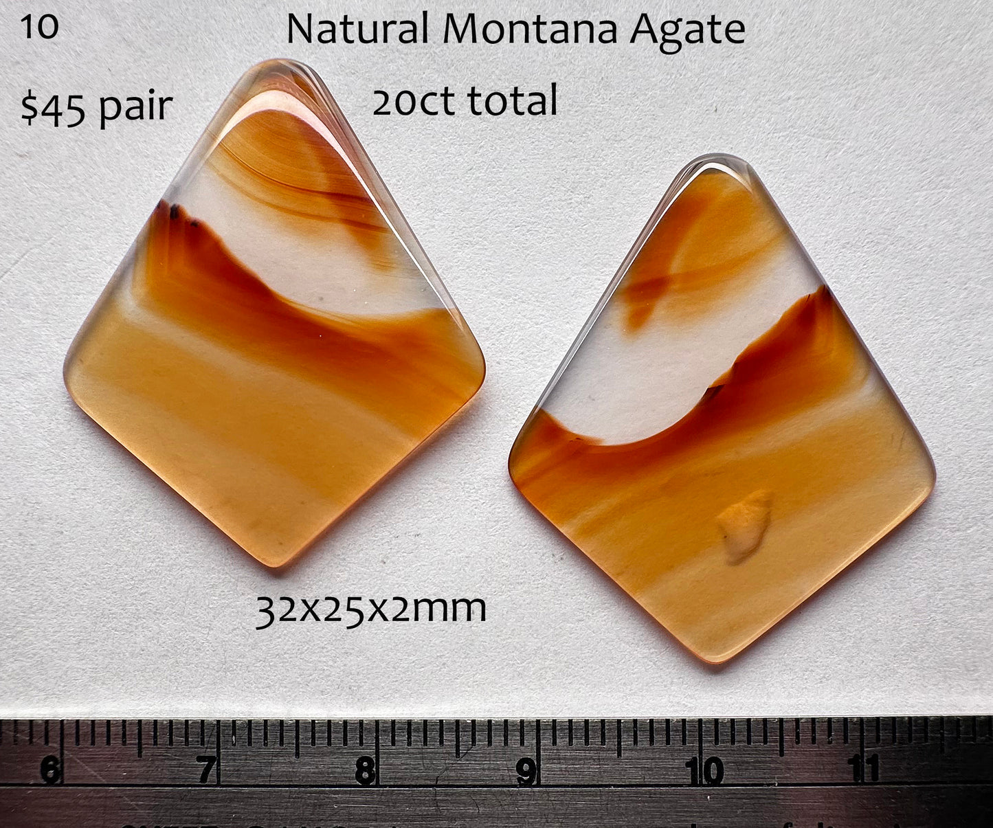 Agate - Natural - Montana - 20ct total