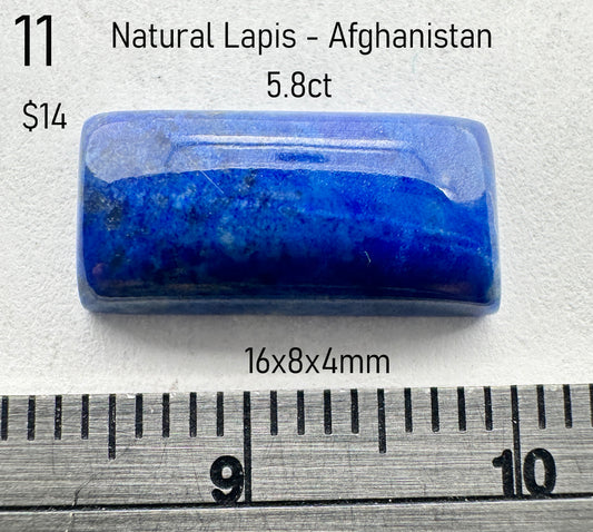 Lapis - Natural - Afghanistan - 5.8ct total