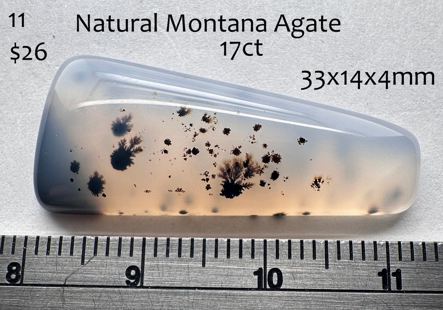 Agate - Natural - Montana - 17ct