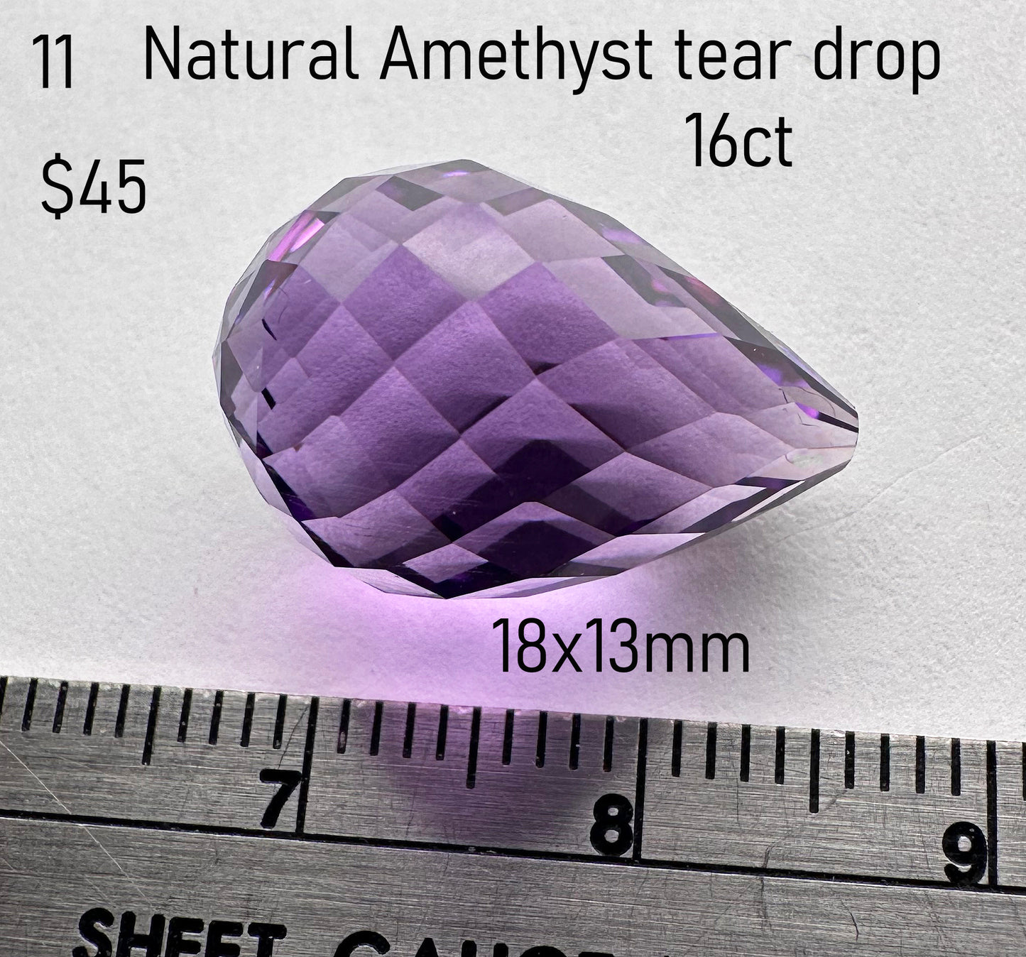 Amethyst - Natural - Bolivia - 16ct