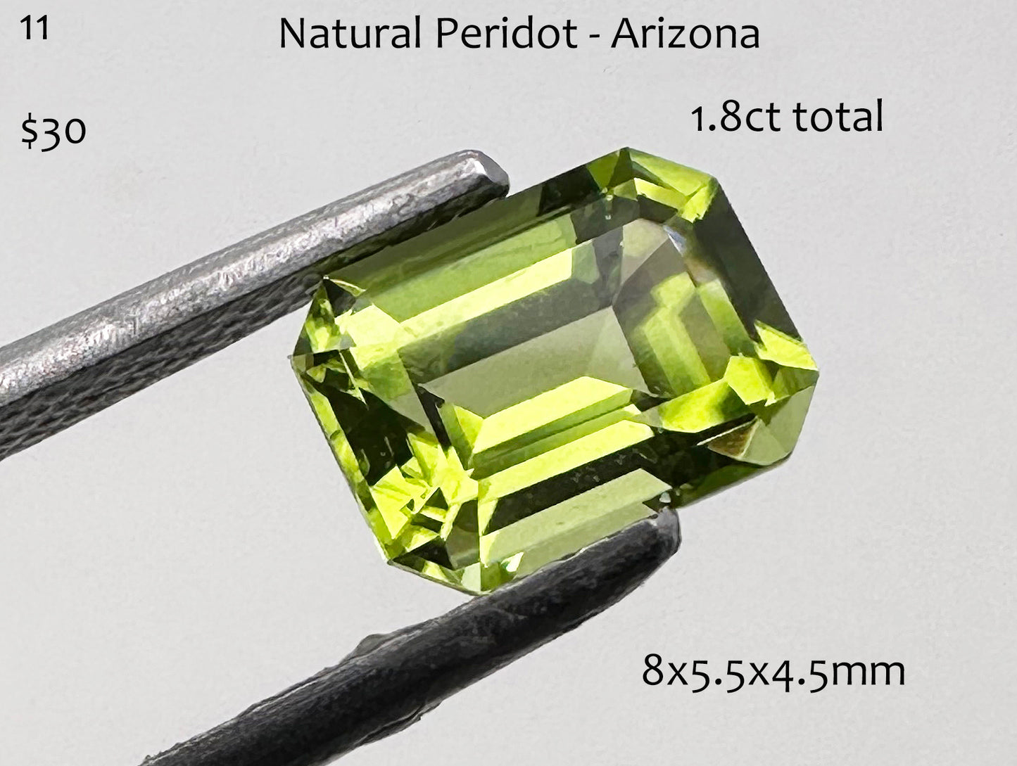 Peridot - Natural - Arizona - 1.8ct