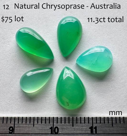 Chrysoprase - Natural - Australia - 11.3ct total