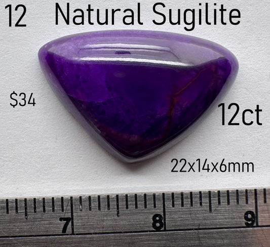 Sugilite - Natural - South Africa - 12ct