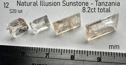 Sunstone - Natural - Tanzania - 8.2ct total