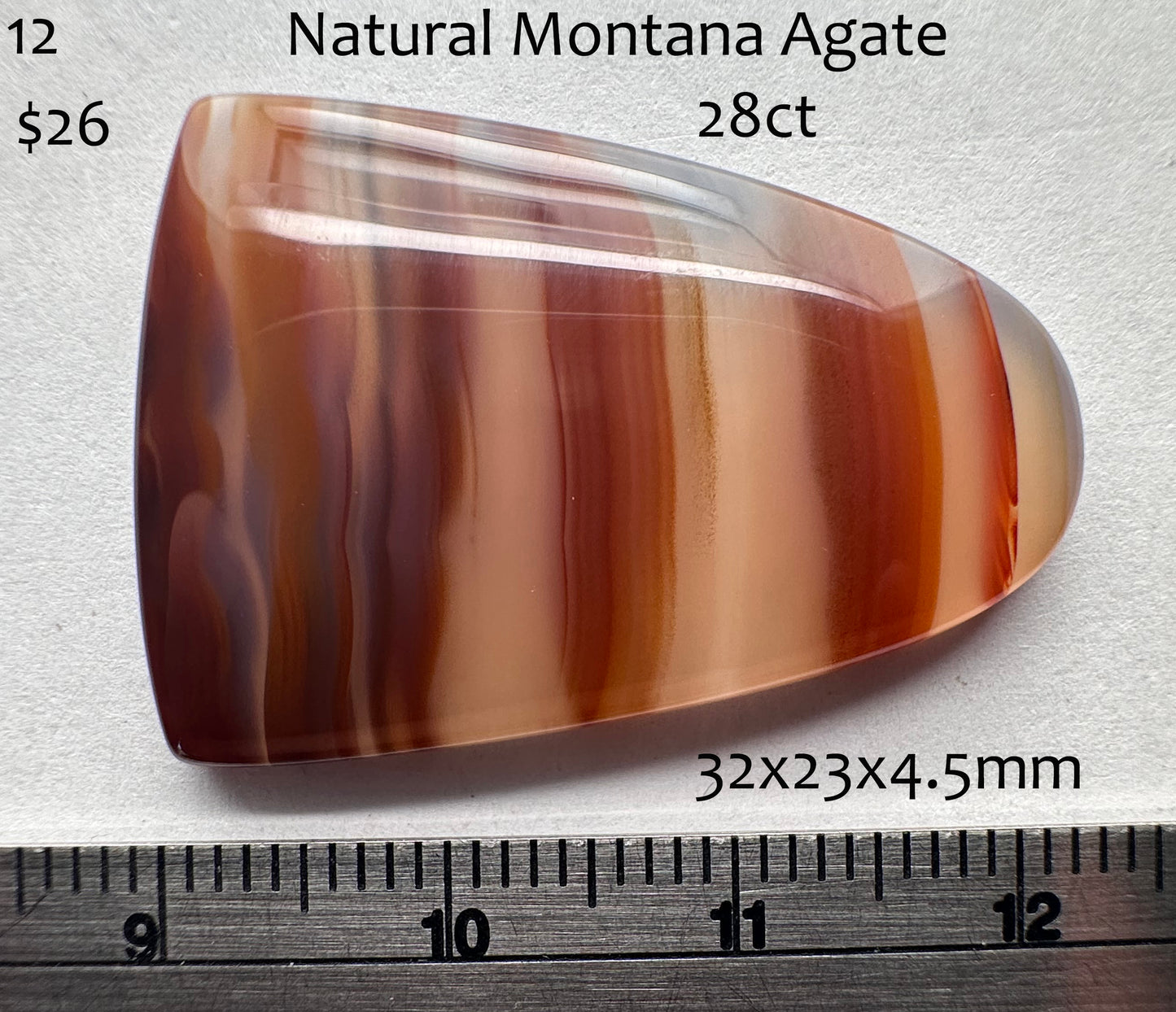 Agate - Natural - Montana - 28ct