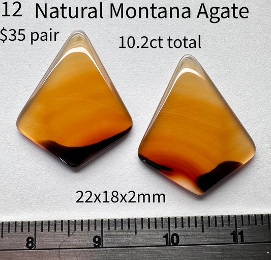 Agate - Natural - Montana - 10.2ct total