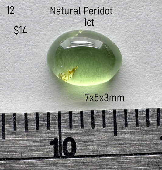 Peridot - Natural - Arizona - 1ct total
