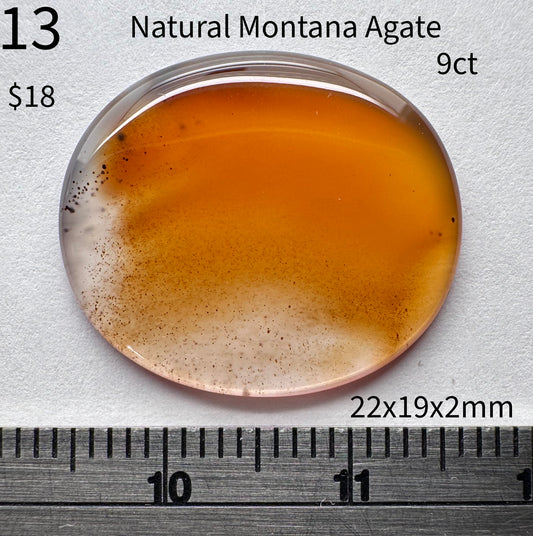 Agate - Natural - Montana - 9ct total