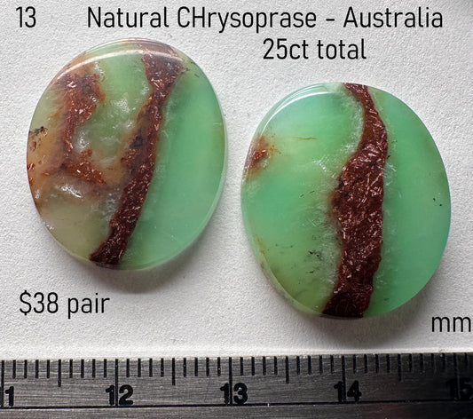 Chrysoprase - Natural - Australia - 25ct total