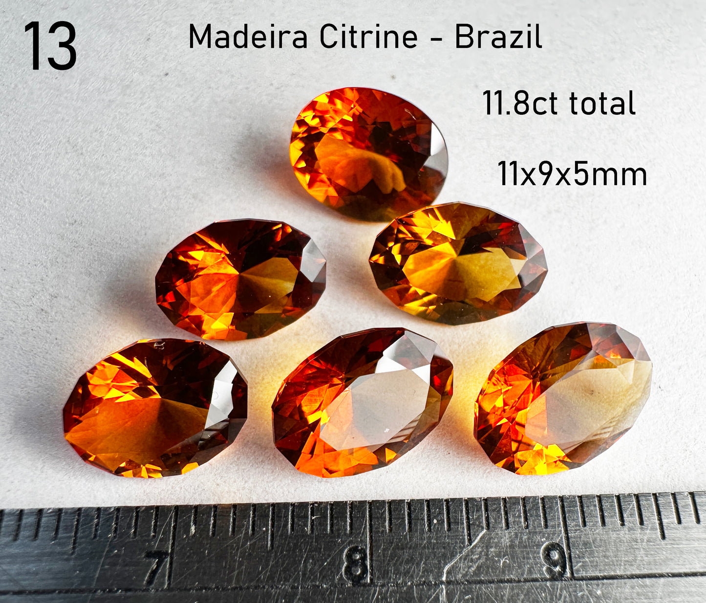 Citrine- Natural - Brazil - 11.8ct total