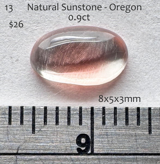 Sunstone - Natural - Oregon - 0.9ct