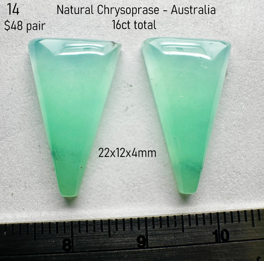 Chrysoprase - Natural - Australia - 16ct total