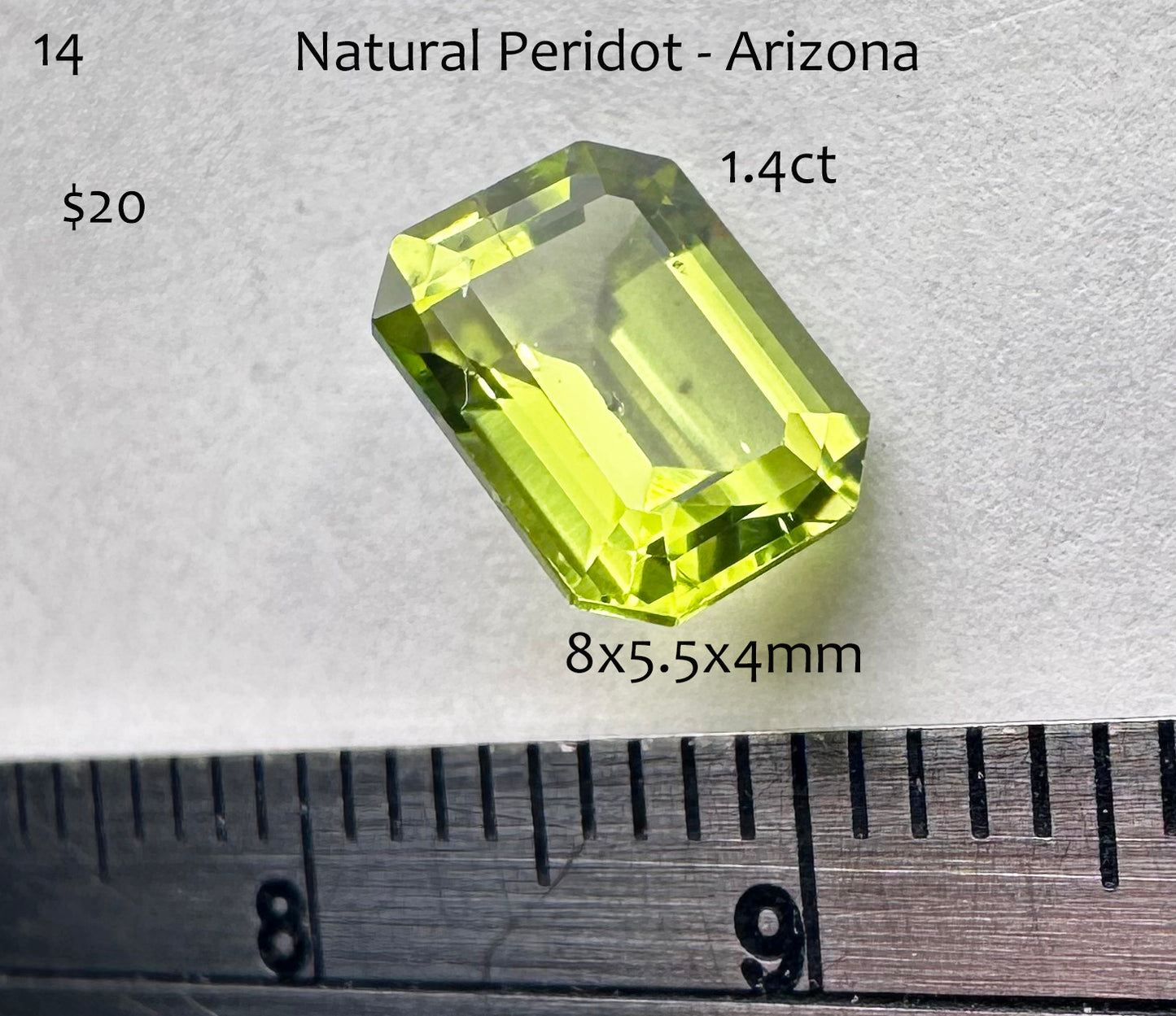 Peridot - Natural - Arizona - 1.4ct total