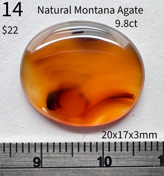 Agate - Natural - Montana - 9.8ct total