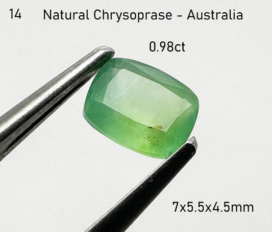 Chrysoprase - Natural - Australia - 0.98ct total