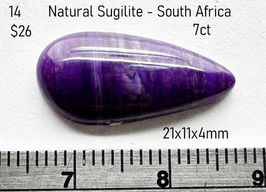 Sugilite - Natural - South Africa - 7ct