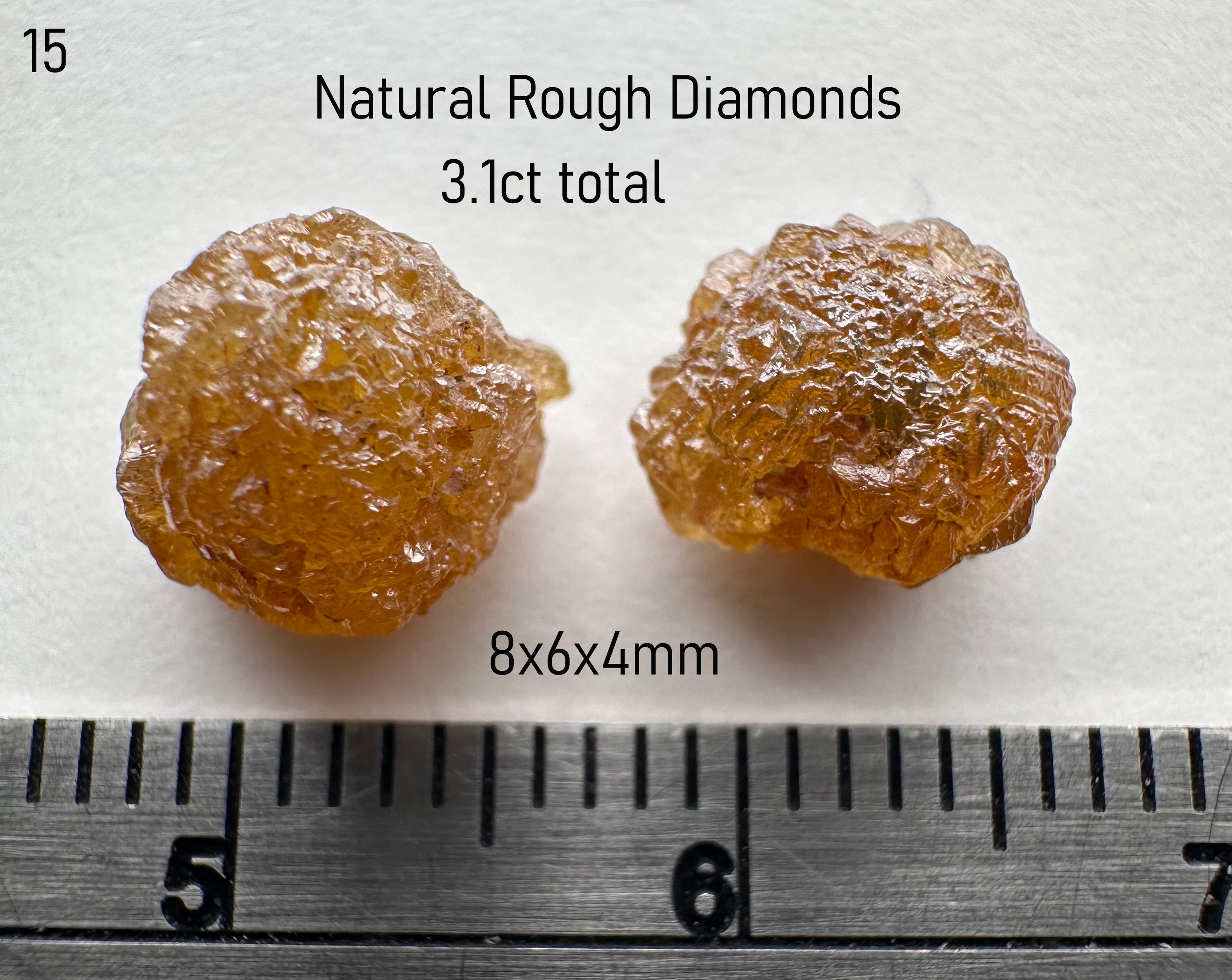 Diamond Rough - Natural - DRC - 6ct total – Rock Deco Diamonds and ...