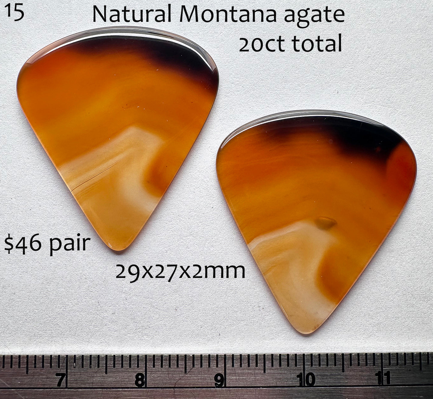Montana Agate - Natural - Montana  - 20ct total