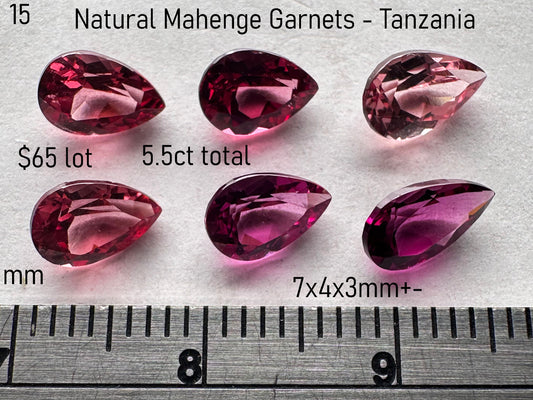 Garnet - Natural - Mahenge - Tanzania - 5.5ct total