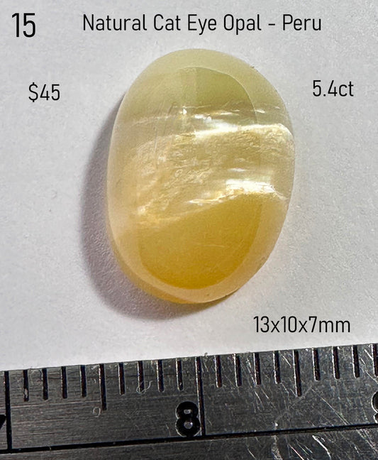Opal - Natural - Yellow - Peru - 5.4ct