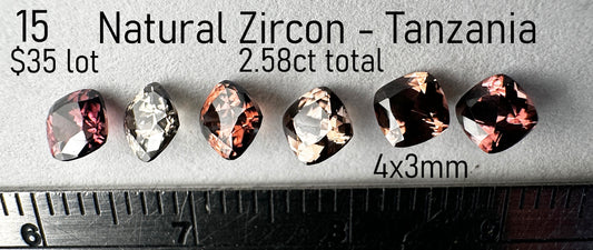 Zircon - Natural - Tanzania - 2.58ct total