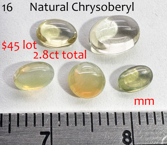 Chrysoberyl - Natural - Tanzania - 2.8ct total