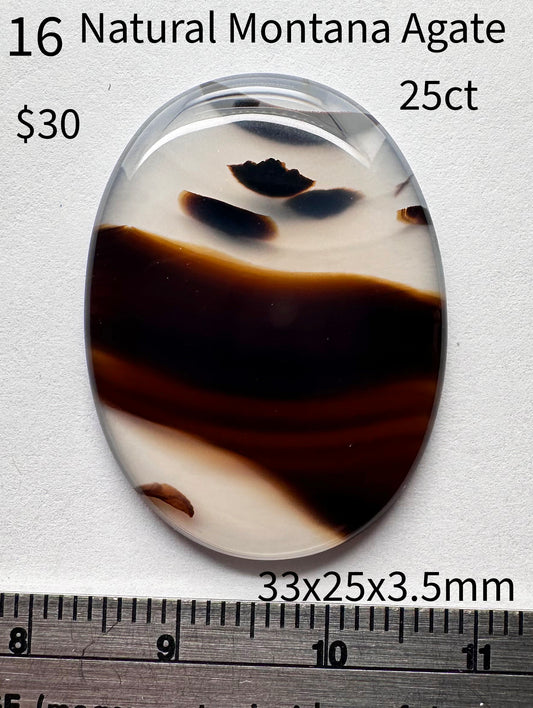 Agate - Natural - Montana - 25ct total