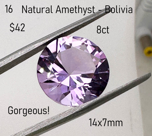 Amethyst - Natural - Bolivia - 8ct