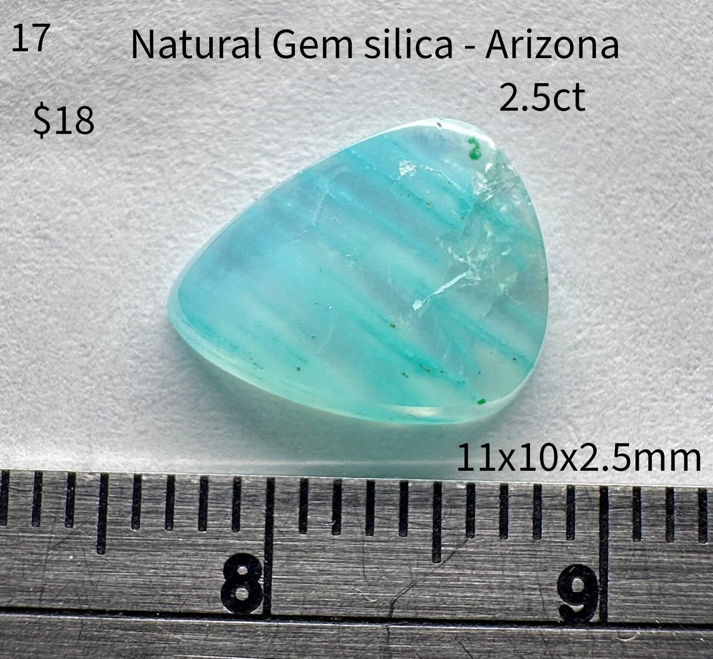 Gem Silica - Natural - Arizona - 2.5ct