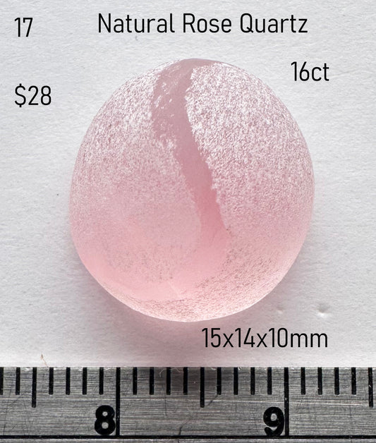 Rose Quartz - Natural - Bolivia - 16ct