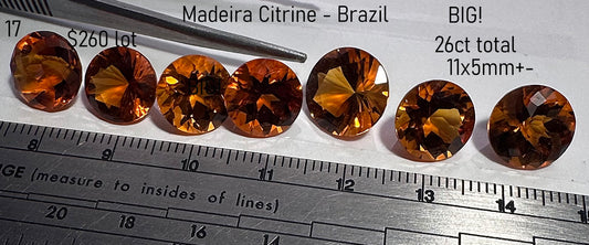Citrine - Heated - Brazil - 26ct total