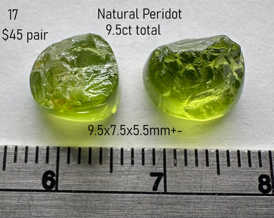 Peridot - Natural - Arizona - 9.5ct total