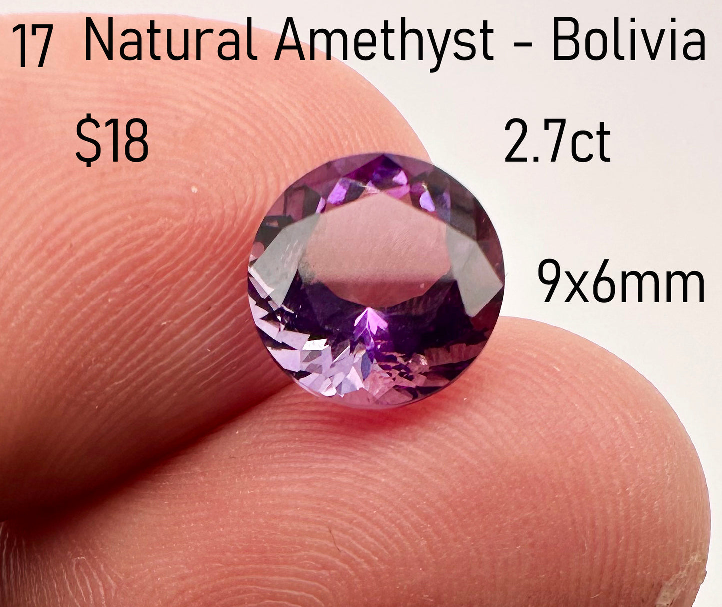 Amethyst - Natural - Bolivia - 2.7ct