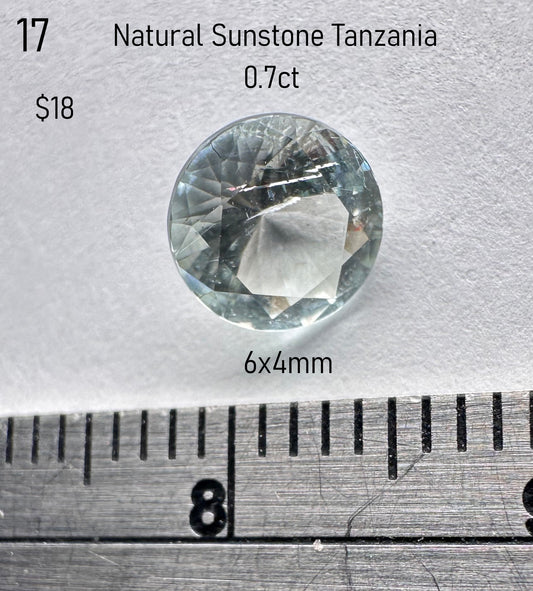 Sunstone - Natural - Tanzania - 0.76ct total
