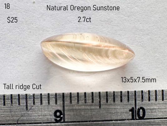 Sunstone - Natural - Oregon - 2.7ct