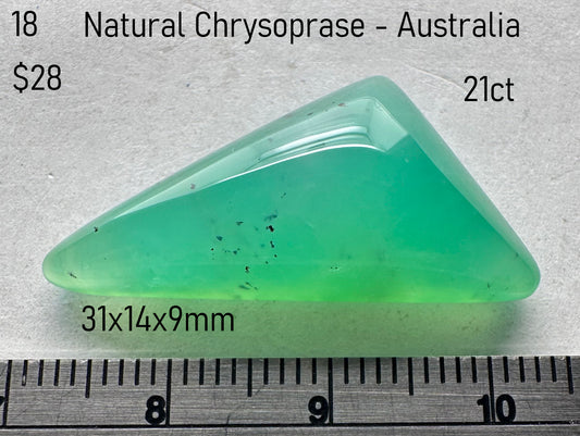 Chrysoprase - Natural - Australia - 21ct