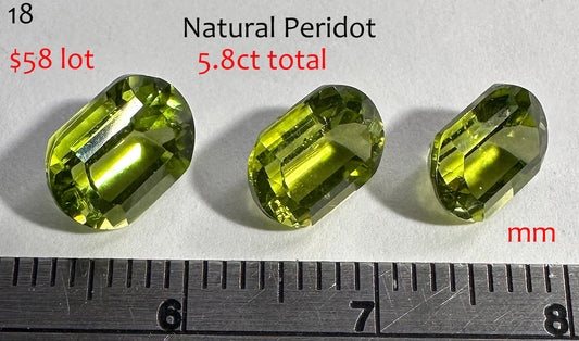 Peridot - Natural - China - 5.8ct total