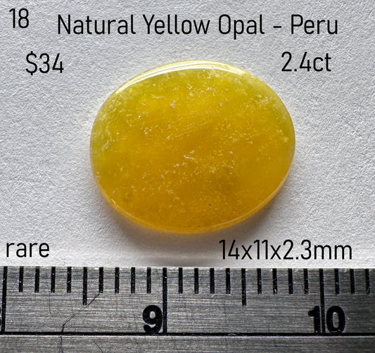 Opal - Natural - Yellow - Peru - 2.4ct