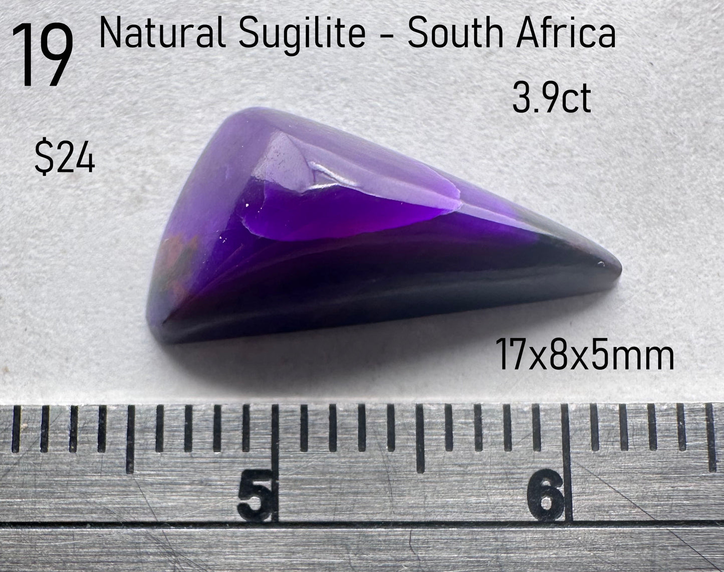 Sugilite - Natural - South Africa 3.9ct