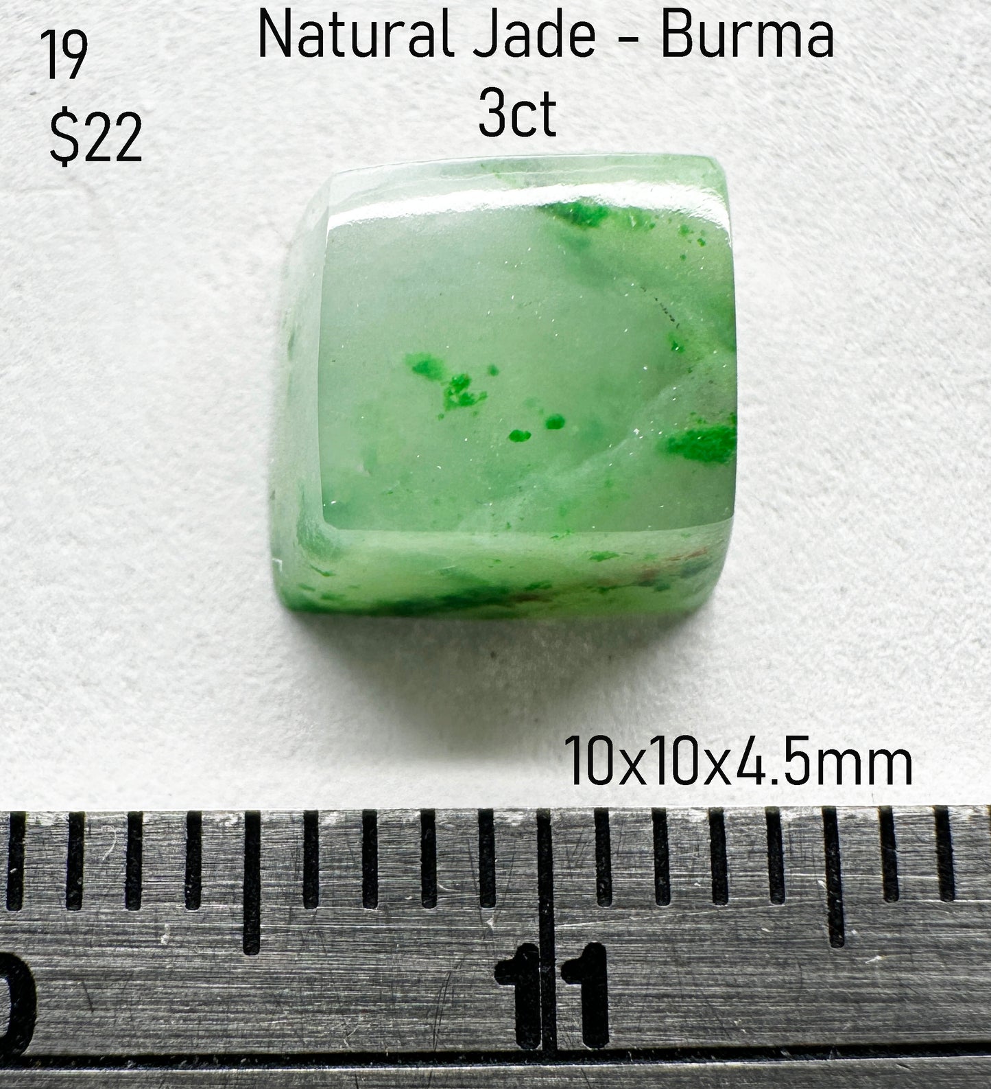 Jade - Natural - Burma - 3ct