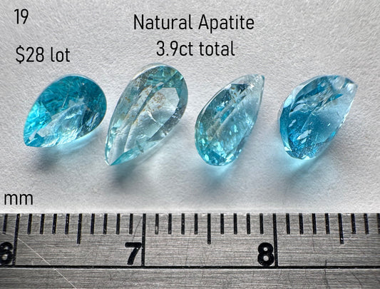 Apatite - Natural - 3.9ct total