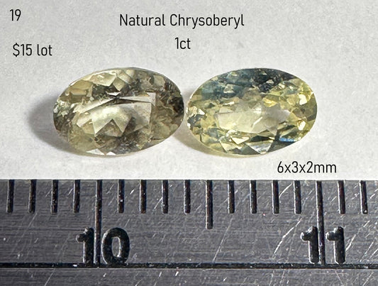 Chrysoberyl - Natural - Tanzania - 1ct total