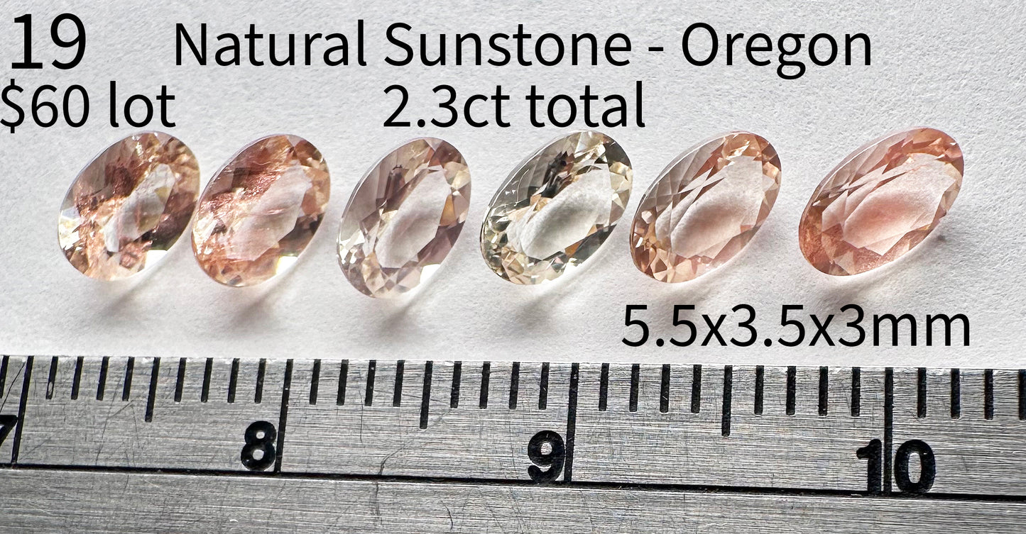 Sunstone - Natural - Oregon - 2.3ct total