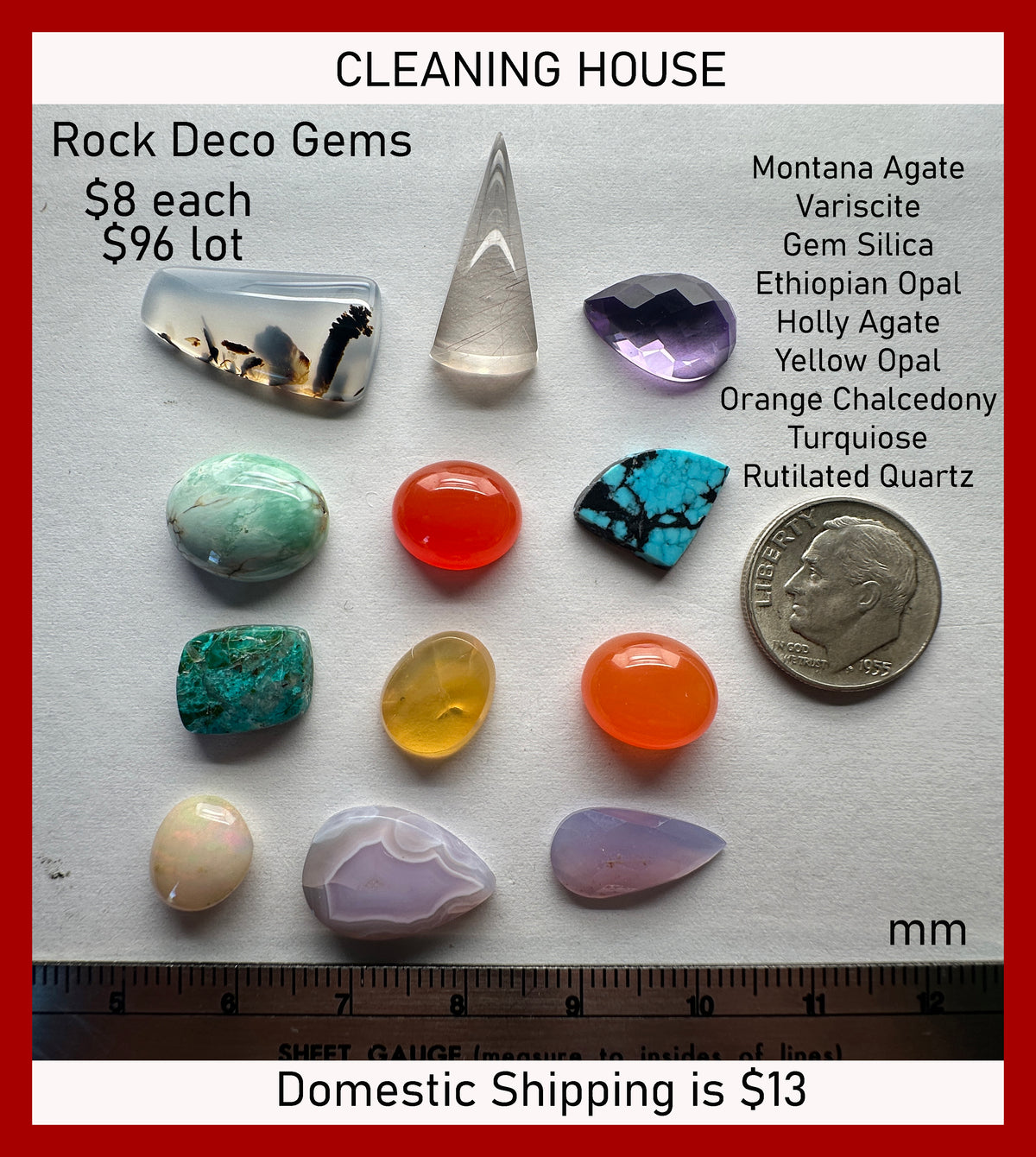 Mixed Gems - Natural - 53ct total