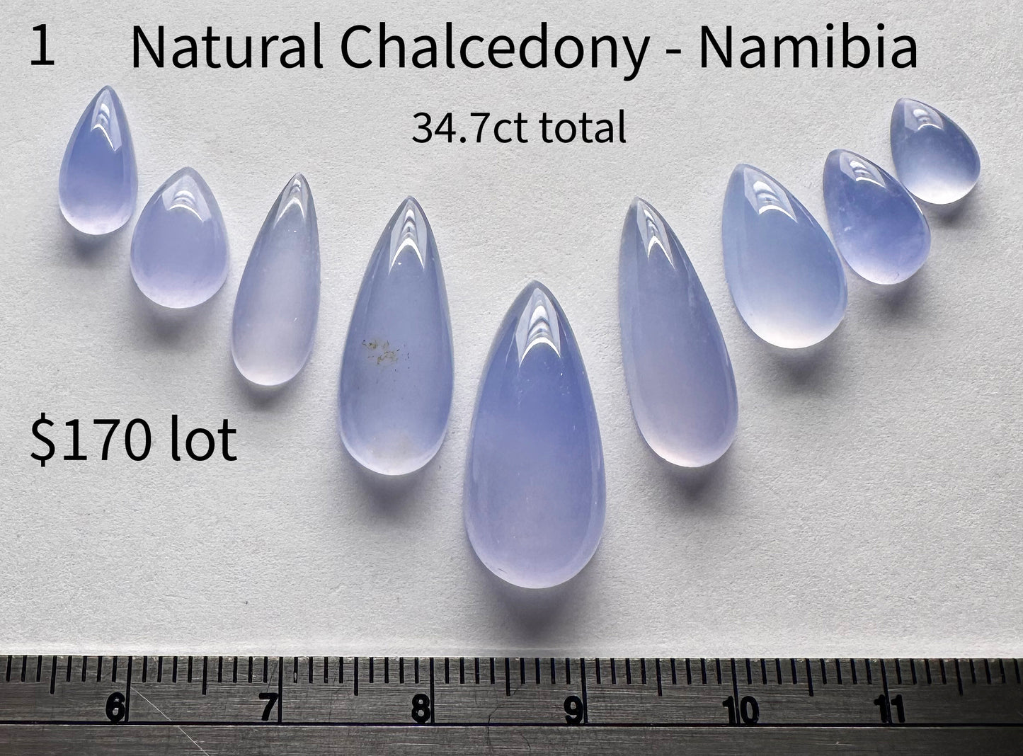 Chalcedony - Natural - Namibia - 34.7ct total