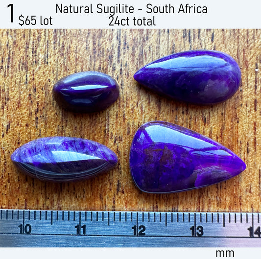 Sugilite - Natural - South Africa - 24ct total